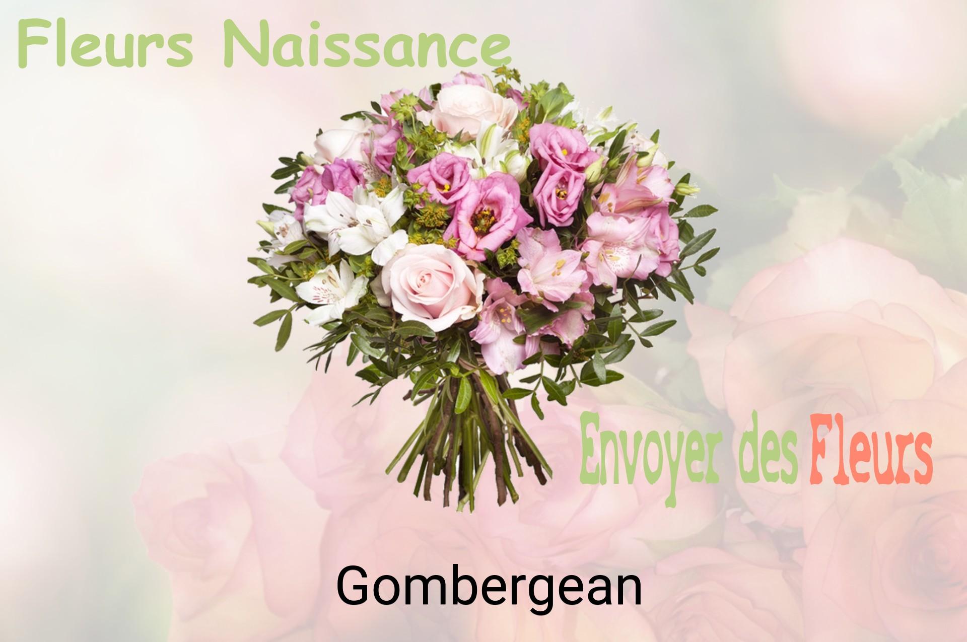 Bouquet de fleurs de naissance livré à Gombergean